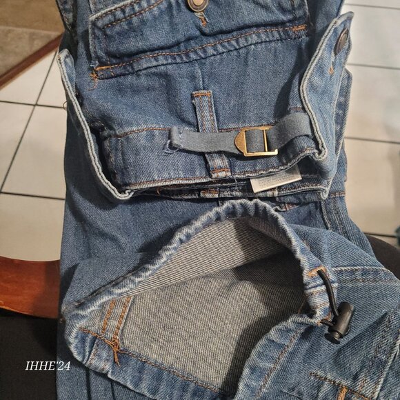 Simple Society Junior Girl Denim Cargo Pants Size 00/23 - Picture 8 of 8